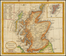 Scotland Map By Thomas Kitchin