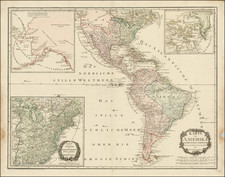 United States, Alaska and America Map By Franz Johann Joseph von Reilly