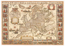 World and Europe Map By Willem Janszoon Blaeu / Stefano Scolari