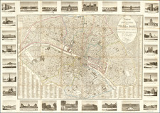 Nouveau Plan Routier de la Ville de Paris ou Guide Exact de Cette Capitale Divisee en XII Arrondissemens avec leurs Mairies et en 48 Quartiers . . . 1831