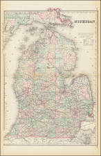 Michigan Map By R. Gray