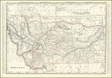 Montana Map By Rand McNally & Company