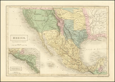 Texas, Southwest, Arizona, Colorado, Utah, Nevada, New Mexico, Colorado, Utah, Mexico and California Map By Adam & Charles Black