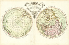 World and Polar Maps Map By Maurille Antoine Moithey