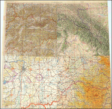 (Second World War II - Air Navigation) Vogels Karte von Mitteleuropa [Vogel's Map of Central Europe]