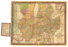 Midwest, Illinois, Indiana, Ohio, Michigan and Wisconsin Map By J.H. Young / Samuel Augustus Mitchell