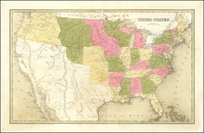 United States Map By Thomas Gamaliel Bradford