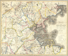 Boston Map By John Groves Hales / John Melish