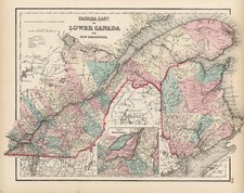 Canada Map By Joseph Hutchins Colton