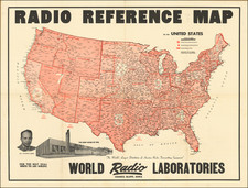 Radio Reference Map of the United States By Leo Meyerson 