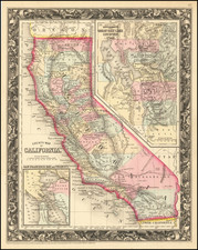 California Map By Samuel Augustus Mitchell Jr.