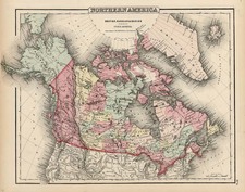 Alaska and Canada Map By Joseph Hutchins Colton