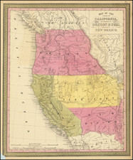 Arizona, Colorado, Utah, Nevada, New Mexico, Colorado, Utah, Pacific Northwest, Oregon, Washington and California Map By Thomas, Cowperthwait & Co.