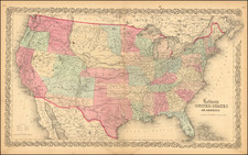 United States, Colorado and Colorado Map By Joseph Hutchins Colton