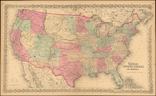 United States, Colorado and Colorado Map By Joseph Hutchins Colton