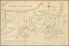 (Iroquois Six Nations) To His Excellency William Tryon Esqr. Captain General & Governor of the Province of New-York &&c.  This Map of the Country of the VI. Nations Proper, with Part of the Adjacent Colonies Is humbly inscribed by his Excellency's Most Obedient humbe Servent Guy Johnson 1771.