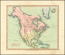 North America Map By John Cary