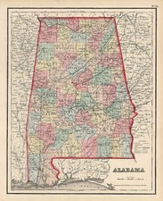 South Map By Joseph Hutchins Colton