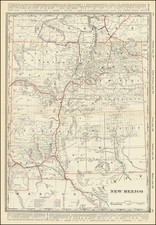 New Mexico Map By George F. Cram