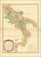 Southern Italy Map By Laurie & Whittle