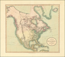 A New Map of North America From The Latest Authorities . . . 1806 By John Cary