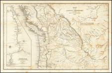 Utah, Nevada, Idaho, Montana, Utah, Wyoming, Oregon and Washington Map By Charles Wilkes