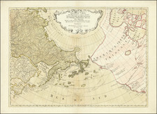 Polar Maps, Pacific Northwest, Alaska, Pacific, Russia in Asia, California, Western Canada and British Columbia Map By Gerhard Friedrich Muller