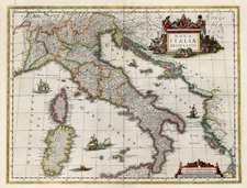 Europe, Italy and Balearic Islands Map By Willem Janszoon Blaeu