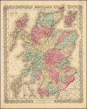 Scotland Map By G.W.  & C.B. Colton
