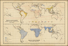World Map By Friedrich Arnold Brockhaus