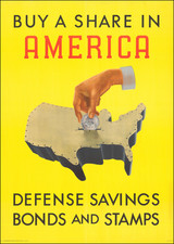 Buy a Share in America | Defense Savings Bonds and Stamps By Henry Billings / U.S. Government Printing Office