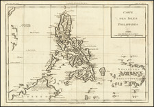 Philippines Map By Louis Brion de la Tour