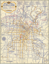 Los Angeles Map By Los Angeles Railway Corp