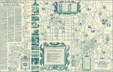 Pictorial Maps and Los Angeles Map By The All-Year Club of Southern California