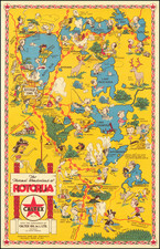 New Zealand and Pictorial Maps Map By Caltex  &  Pictorial Publications Ltd.