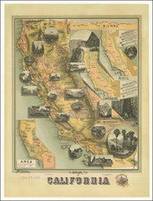 Pictorial Maps and California Map By E. McD.  Johnstone