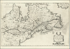 New England, Mid-Atlantic, Midwest, Canada and Eastern Canada Map By Jean Boisseau