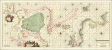 Polar Maps, Atlantic Ocean, British Isles, Scandinavia, Iceland and Eastern Canada Map By Reiner & Joshua Ottens