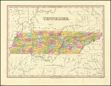 Tennessee Map By Anthony Finley