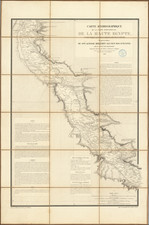 Egypt Map By Maurice Adolphe Linant de Bellefonds