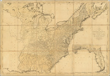 United States and Florida Map By Mathew Carey