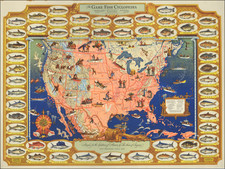 United States and Pictorial Maps Map By Charles DeFeo