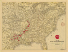 Arkansas, Texas and Missouri Map By Matthews-Northrup & Co.