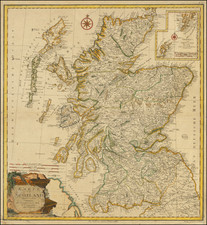 Scotland Map By Franz Anton Schraembl