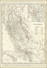 California Map By George F. Cram