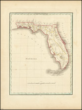 Florida Map By Thomas Gamaliel Bradford