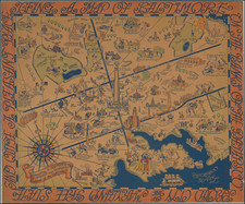 Being a Map of Baltimore on the Banks of the Patapsco Proud City of the Maryland Free State and Quite a Pleasant Place