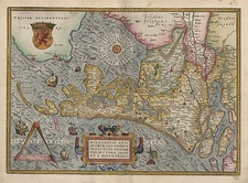 Europe and Netherlands Map By Abraham Ortelius