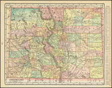 Colorado and Colorado Map By George F. Cram