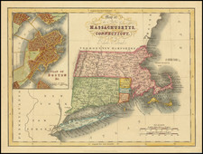 New England Map By Hinton, Simpkin & Marshall